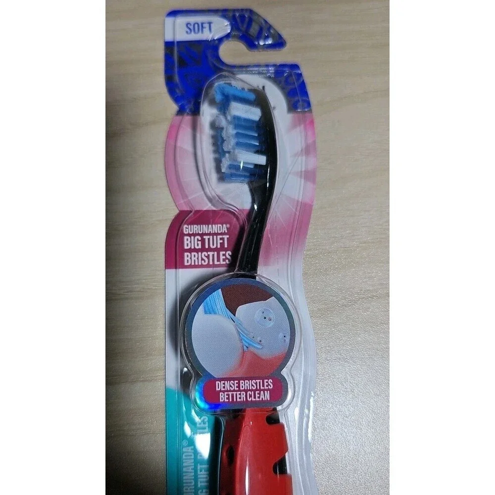 GuruNanda Smile Clean Toothbrush - Big Soft Bristles - 1 Count (Pack of 1)
